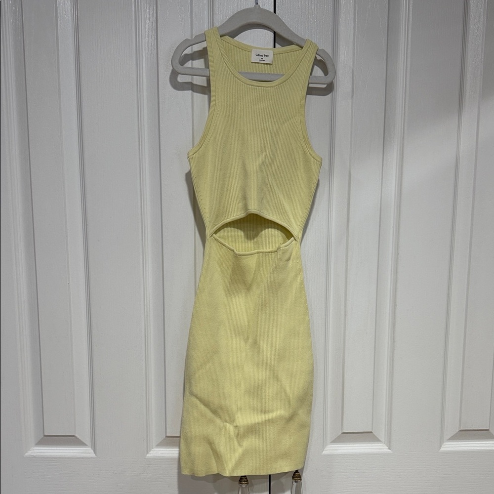 Aritzia Pale Yellow Dress